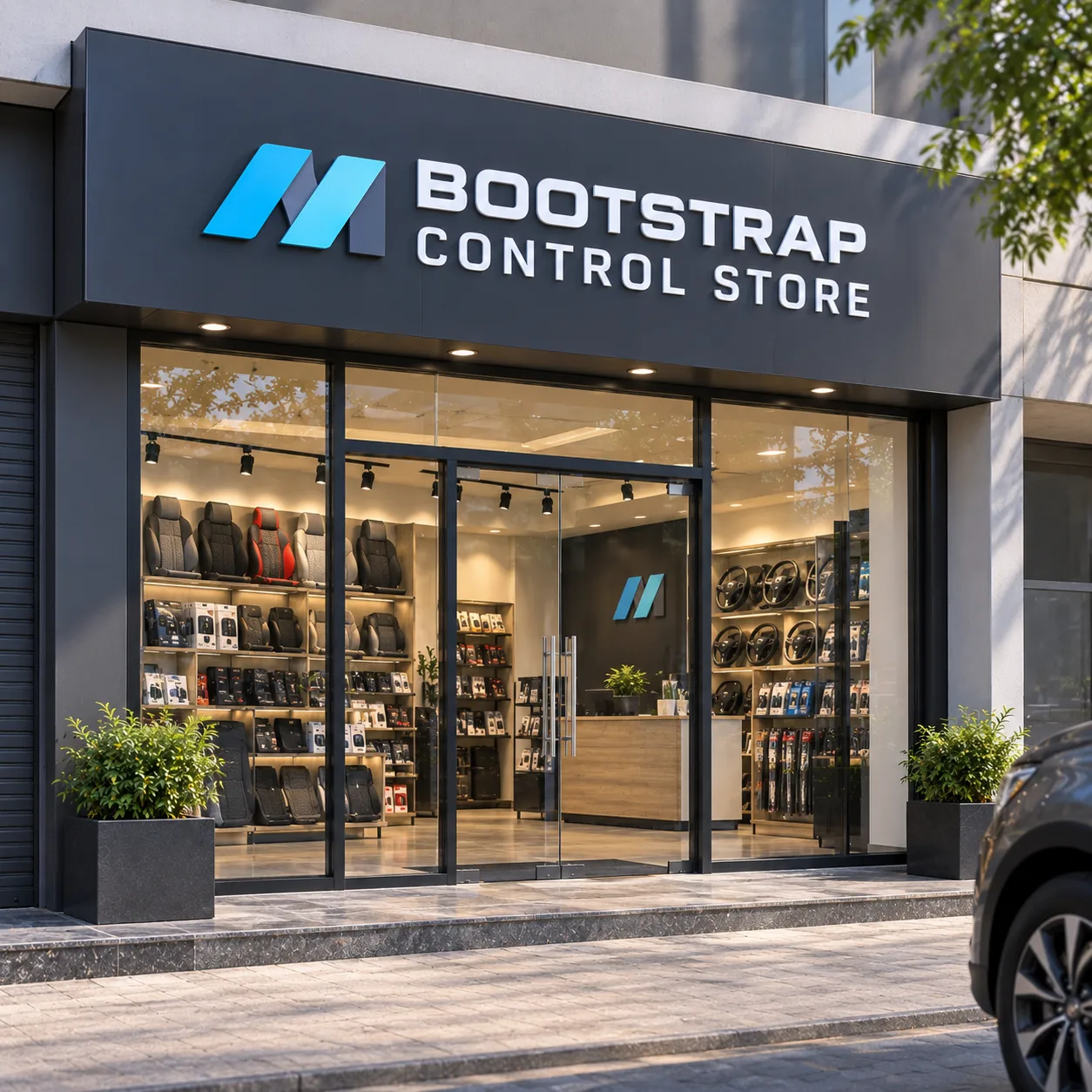 Bootstrap control store — hero illustrative image
