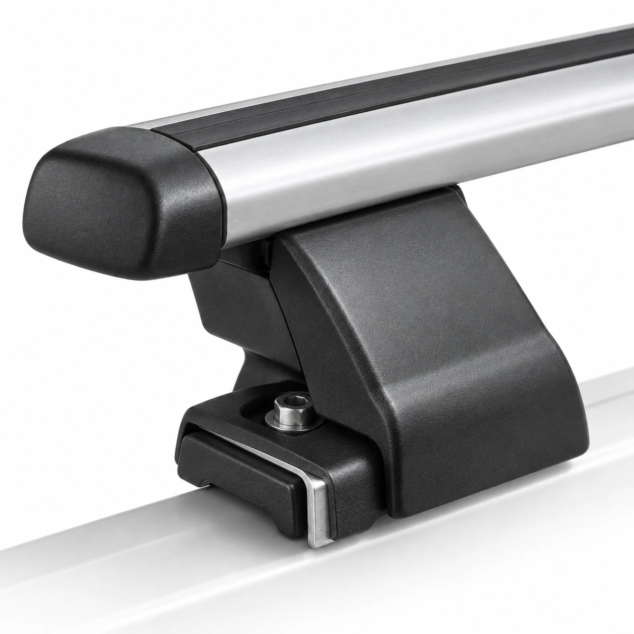 Detail view of Metrolane roof rack, assembled.