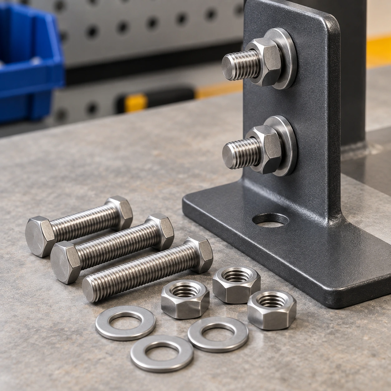 Illustrative usage context for M8 mounting bolt set.